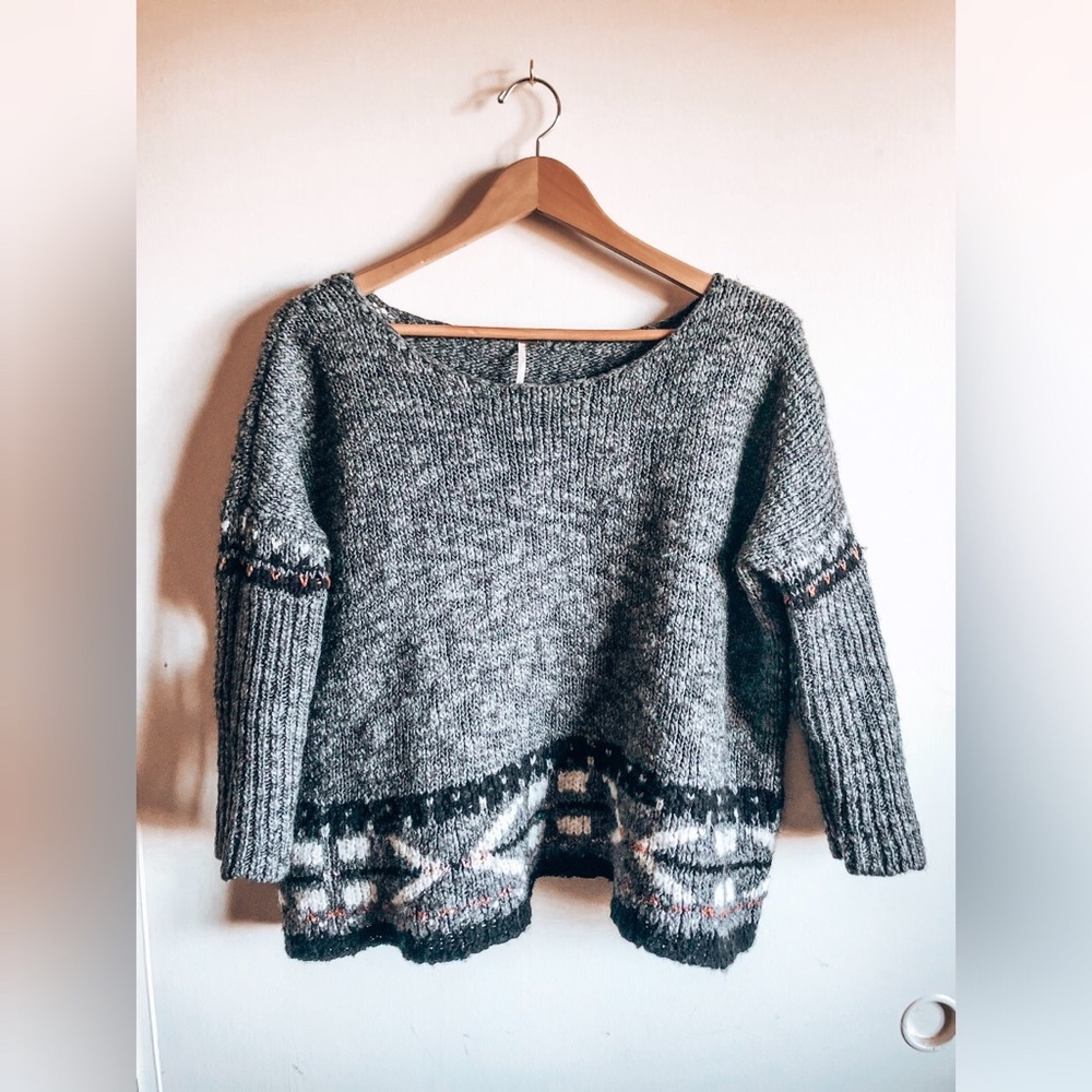 🍂FALL SALE🍂Free People 🕊 Grey Mohair Sweater